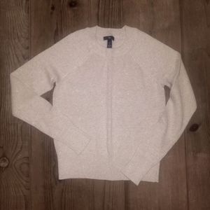 GAP Gold Sparkle & Oatmeal Crewneck